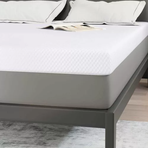 Matracpárnák Fehér 160 x 200 cm 100% poliészter jacquard szövet