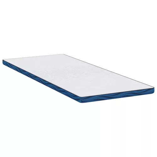 Matracpárnák Fehér és kék 80 x 200 cm Gél Memóriahab