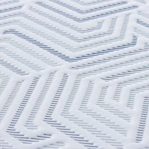 Matracpárnák Fehér és kék 80 x 200 cm Gél Memóriahab