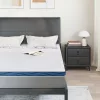 Matracpárnák Fehér és kék 140 x 200 cm Gél Memóriahab