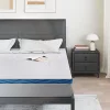 Matracpárnák Fehér és kék 200 x 200 cm Gél Memóriahab