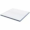 Matracpárnák Fehér és kék 200 x 200 cm Gél Memóriahab