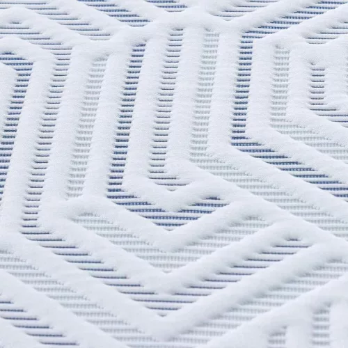 Matracpárnák Fehér és kék 70 x 200 cm Gél Memóriahab