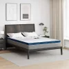 Matracpárnák Fehér és kék 160 x 200 cm Gél Memóriahab