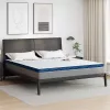 Matracpárnák Fehér és kék 180 x 200 cm Gél Memóriahab