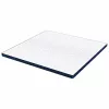 Matracpárnák Fehér és kék 200 x 200 cm Gél Memóriahab