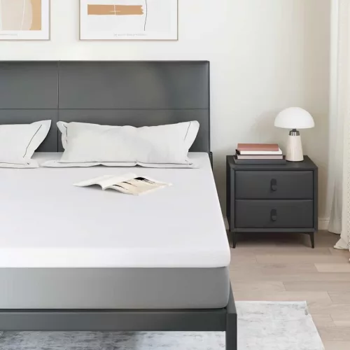 Matrachoz való védőhuzat Fehér 200 x 200 cm Gél Memóriahab