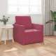 Földi Kanapéágy párnával bordó 74 x 77 x 81 cm Bársony
