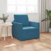 Földi Kanapéágy párnával Kék 74 x 77 x 81 cm Bársony