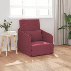 Kanapéágy bordó 65 x 80 x 83 cm szövet