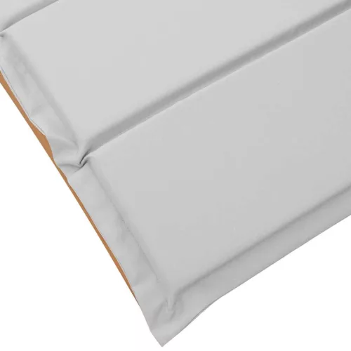 Napozóágy 2 pcs Világosszürke 184 x 55 x 64cm Tömör akácfa