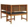 Kerti Sarok Pad Barna 140 x 100 x 91cm Tömör akácfa