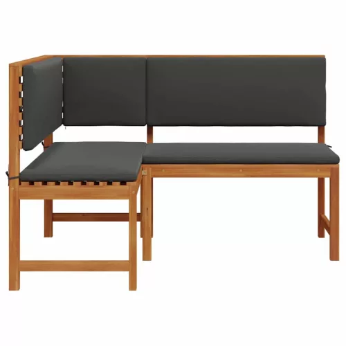 Kerti Sarok Pad Barna 140 x 100 x 91cm Tömör akácfa