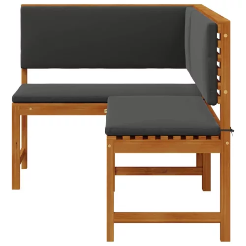 Kerti Sarok Pad Barna 140 x 100 x 91cm Tömör akácfa