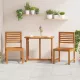 Kerti Szék 2 pcs Barna 50 x 50 x 91cm Tömör akácfa