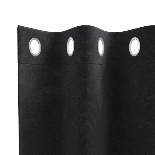 Függönyök függönyökkel 2 pcs Fekete 140 x 175 cm Bársony