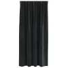 Függönyök függönyökkel 2 pcs Fekete 140 x 175 cm Bársony