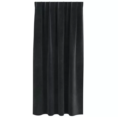 Függönyök függönyökkel 2 pcs Fekete 140 x 175 cm Bársony