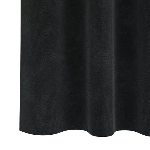 Függönyök függönyökkel 2 pcs Fekete 140 x 175 cm Bársony