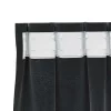 Függönyök függönyökkel 2 pcs Fekete 140 x 225 cm Bársony