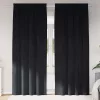 Függönyök függönyökkel 2 pcs Fekete 140 x 245 cm Bársony