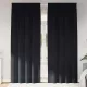 Függönyök függönyökkel 2 pcs Fekete 140 x 260 cm Bársony
