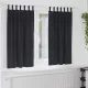 Függönyök függönyökkel 2 pcs Fekete 140 x 175 cm Bársony