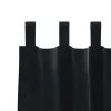 Függönyök függönyökkel 2 pcs Fekete 140 x 175 cm Bársony