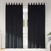 Függönyök függönyökkel 2 pcs Fekete 140 x 225 cm Bársony