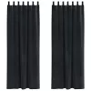 Függönyök függönyökkel 2 pcs Fekete 140 x 260 cm Bársony