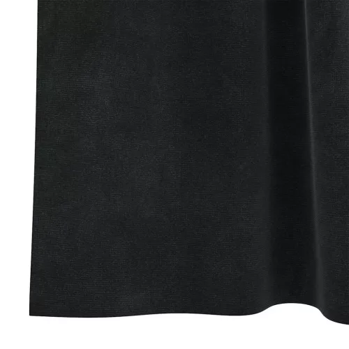 Függönyök függönyökkel 2 pcs Fekete 140 x 260 cm Bársony