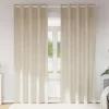 Függönyök függönyökkel 2 pcs Krém 140 x 260 cm Bársony