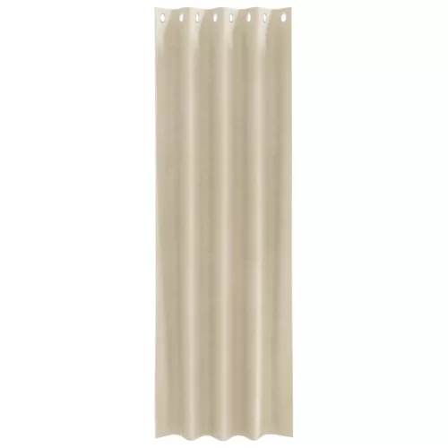 Függönyök függönyökkel 2 pcs Krém 140 x 260 cm Bársony