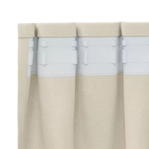 Függönyök függönyökkel 2 pcs Krém 140 x 225 cm Bársony