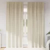 Függönyök függönyökkel 2 pcs Krém 140 x 245 cm Bársony