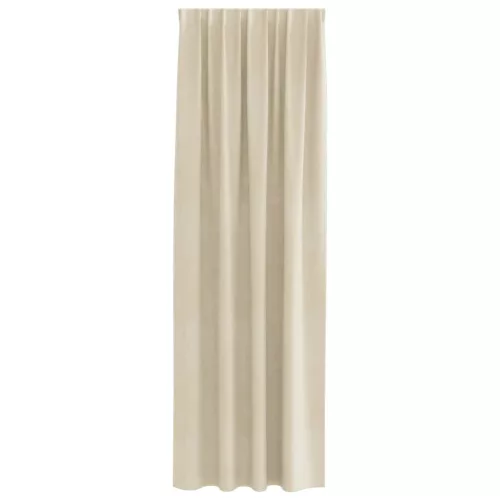 Függönyök függönyökkel 2 pcs Krém 140 x 260 cm Bársony