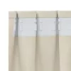 Függönyök függönyökkel 2 pcs Krém 140 x 260 cm Bársony