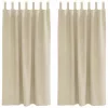 Függönyök függönyökkel 2 pcs Krém 140 x 175 cm Bársony