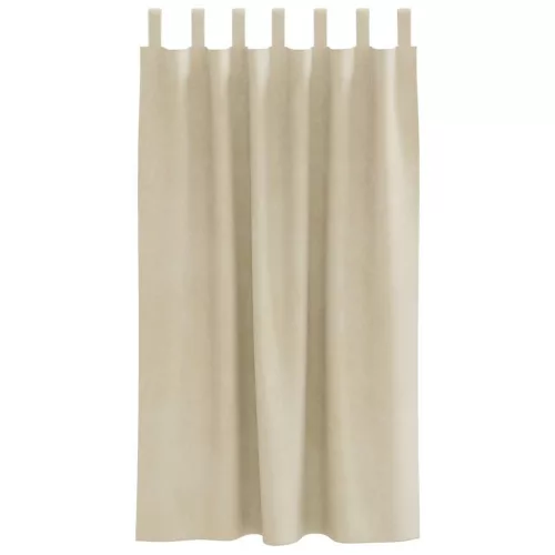 Függönyök függönyökkel 2 pcs Krém 140 x 175 cm Bársony