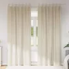 Függönyök függönyökkel 2 pcs Krém 140 x 225 cm Bársony