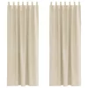 Függönyök függönyökkel 2 pcs Krém 140 x 225 cm Bársony