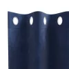 Függönyök függönyökkel 2 pcs Sötétkék 140 x 175 cm Bársony