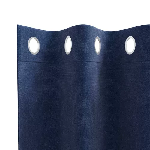 Függönyök függönyökkel 2 pcs Sötétkék 140 x 175 cm Bársony