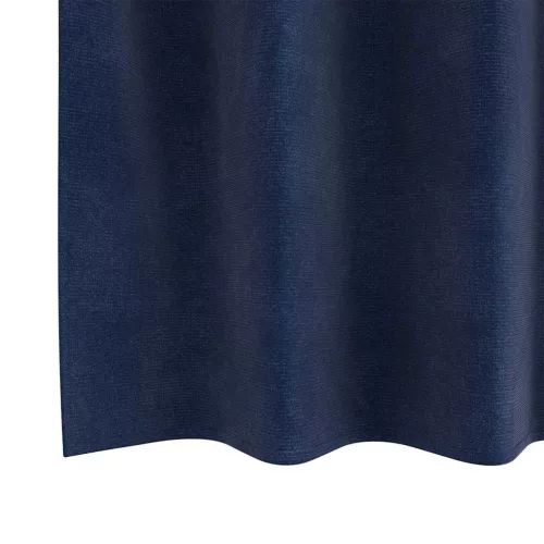 Függönyök függönyökkel 2 pcs Sötétkék 140 x 175 cm Bársony