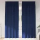 Függönyök függönyökkel 2 pcs Sötétkék 140 x 225 cm Bársony