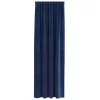 Függönyök függönyökkel 2 pcs Sötétkék 140 x 225 cm Bársony