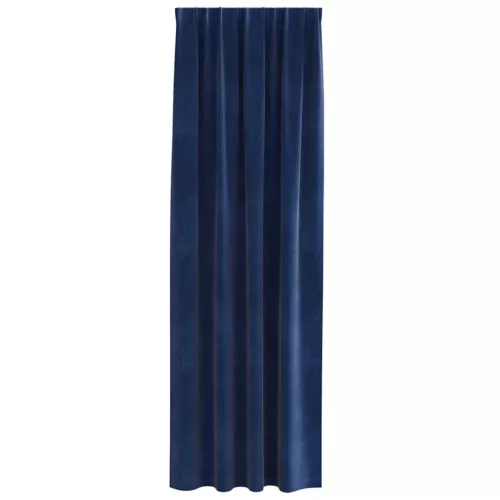 Függönyök függönyökkel 2 pcs Sötétkék 140 x 225 cm Bársony