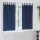 Függönyök függönyökkel 2 pcs Sötét kék 140 x 175 cm Bársony