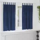 Függönyök függönyökkel 2 pcs Sötét kék 140 x 175 cm Bársony