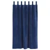 Függönyök függönyökkel 2 pcs Sötét kék 140 x 175 cm Bársony